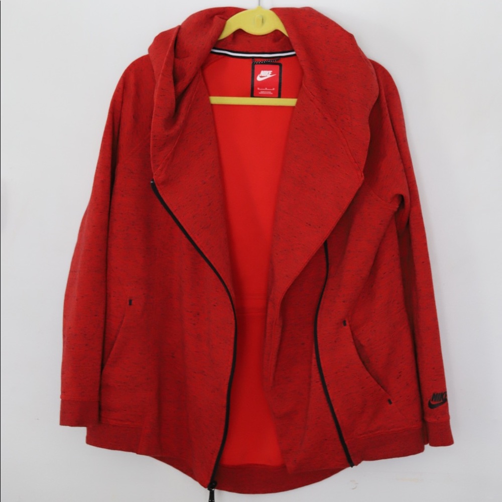 Nike women’s zip-hoodie (red//sz.M)